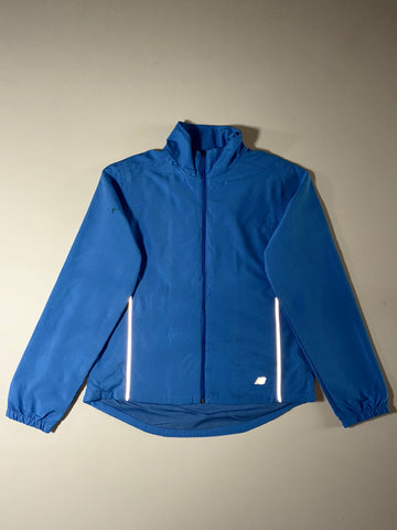 New Balance Reflective Running Windbreaker Jacket – Blue (S)