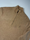 Polo Ralph Lauren Quarter-Zip Knit Sweater – Camel (M)