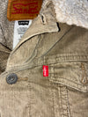 Levi’s Corduroy Sherpa Trucker Jacket – Olive, kids(XS)