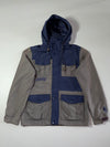 NBA Los Angeles Lakers Grey & Navy Hooded Utility Jacket | (M)