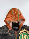 Pelle Pelle Marc Buchanan Baseball Soda Club Champions Leather Hooded Varsity Bomber (Detechable Arms & Hood)(XL)