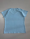 Fruit of the Loom Ladies Valueweight Plain Scoop Neck T-Shirt Sky Blue (XL)