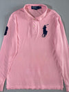 Polo Ralph Lauren | Big Pony Long Sleeve Polo Pink | (M)