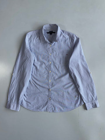 Tommy Hilfiger Striped Button-Up Shirt Blue/White  (S)