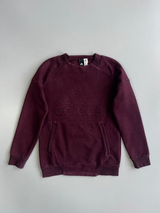 Adidas Tonal Embossed Logo Crewneck Sweatshirt (Xs/S)