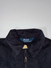 Vintage Polo by Ralph Lauren Fleece Harrington Jacket Black – Full Zip Collared (L)