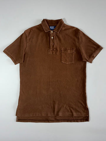 Polo by Ralph Lauren Custom Fit Pocket Polo Shirt – Brown (L)