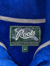Roots Canada Quarter Button Sweatshirt Navy 1/4 Button Mock Neck Sweater (M)