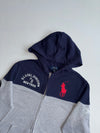 Polo Ralph Lauren Big Pony RL Athletic Division Zip Hoodie – Navy x Grey (S)