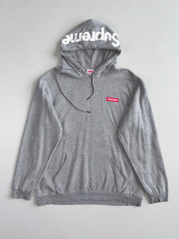 Supreme Grey Small Box Logo Hood Print Hoodie (XL)