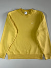Nike Vintage Mustard Yellow Crewneck Sweatshirt Swoosh Logo (L)