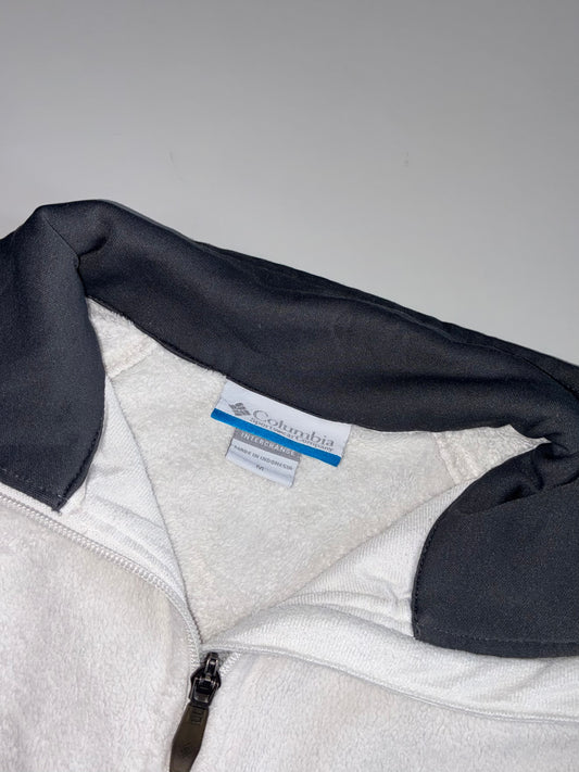 Columbia Interchange Fleece Full Zip Jacket White Black Women’s (M)