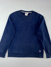 Adidas Logo Pullover Hoodie - Grey with White Stripes (L)