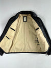 Tom Tailor 1962 Distressed Black Leather Multi-Zip Trucker Jacket, (XL/2XL)