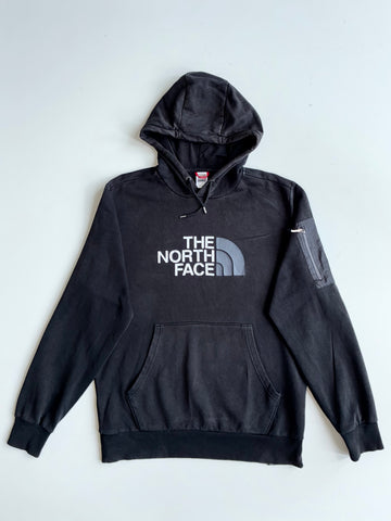 The North Face Black Half Dome Logo Hoodie with Sleeve Zip Pocket  (XL)