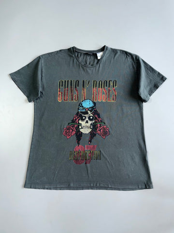 Vintage Gun’s And Roses Original Graphic Printed T-Shirt (XL)