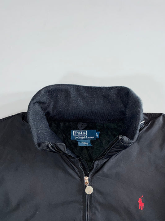 Polo Ralph Lauren Black Fleece-Collar (Hidden Cap) Jacket (XL)