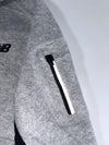 New Balance Fleece Hooded Jacket – Heather Grey/Black Colorblock, (M)