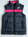 Nike Sportswear Black & Pink Puffer Vest – Youth (XS)