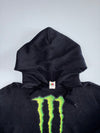 Vintage Monster Energy Drink Graphic Hoodie Black | Fruit of the Loom (M)