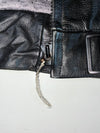 Vanucci Armoured Black Leather Motorcycle Racing Jacket Padded (L)
