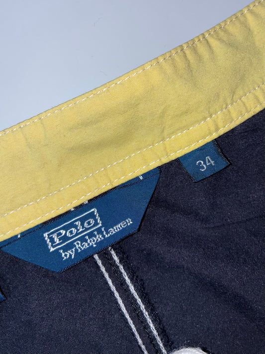 Polo Ralph Lauren No.67 RLPC Bleecker NY Board Shorts – Navy/Yellow (W:34) (L:20)