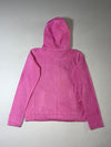 Everlast Pink Fleece Zip-Up Hoodie – Yellow Lined Hood (S)