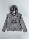 Young Polo Vigor | Grey Zip Hoodie Plaid Lined | (S)