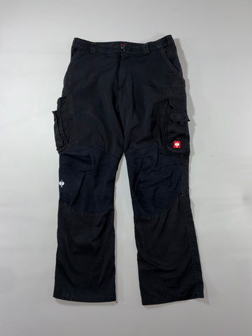 Engelbert Strauss Black Multi-Pocket Cargo Work Pants (W:36) (L:44)