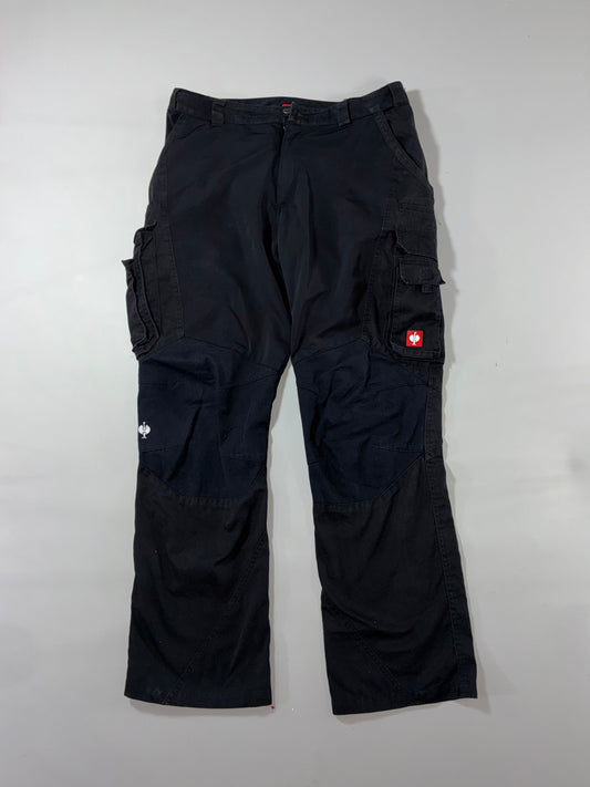 Engelbert Strauss Black Multi-Pocket Cargo Work Pants (W:36) (L:44)