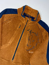 Black Yak Extreme Peak Rust Orange Half-Zip Grid Fleece (M)