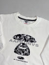 AAPE by A Bathing Ape Camo Ape Head Crewneck – White (XS/S)