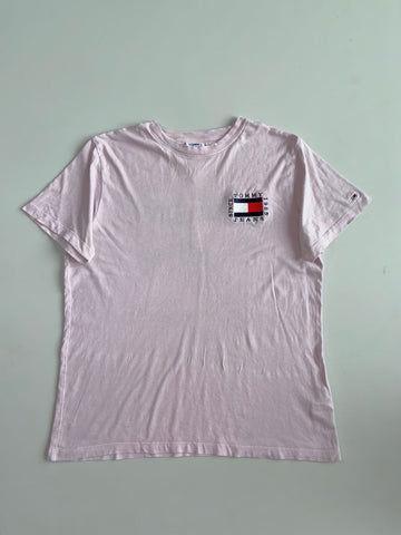 Tommy Jeans Embroidered Flag Logo T-Shirt (L)