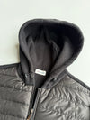 Moncler Fleece & Quilted Nylon Hybrid Hooded Jacket (L)