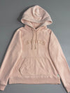 Roots Light Pink Embroidered Logo Pullover Hoodie (M)