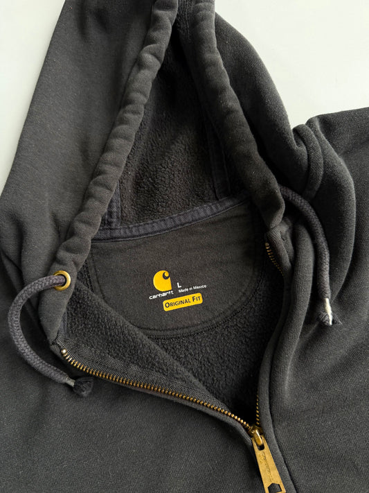 Carhartt Black Zip-Up Hoodie (2XL)