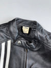 N.R.P. Vintage Leather Motorcycle Racing Jacket (Paded)(M)