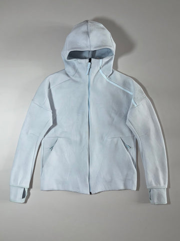 Adidas Z.N.E. Tech Fleece Hooded Zip-Up Jacket – Ice Blue  (M)