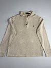 Polo Ralph Lauren Heather Oatmeal Quarter-Zip Pullover (XL)