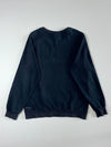 Adidas Big Logo Embroidered Crewneck Sweatshirt  Black  (M)