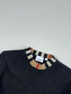 Burberry Black Icon Stripe Trim Knit Sweater (XS)