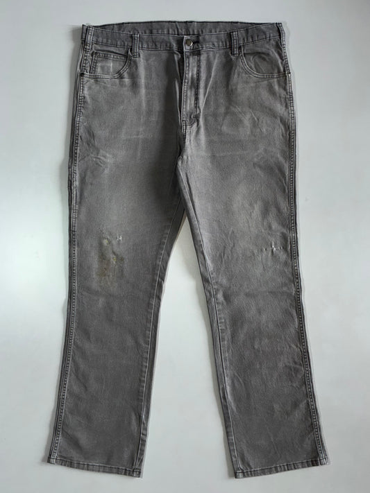 Dickies Grey Distressed Carpenter Pants (W:38|L:42)