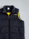Adidas Vintage Puffer Vest Black/Yellow Back Logo (L/XL)