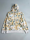 Gap Cream Floral Print Arch Logo Hoodie (XL)