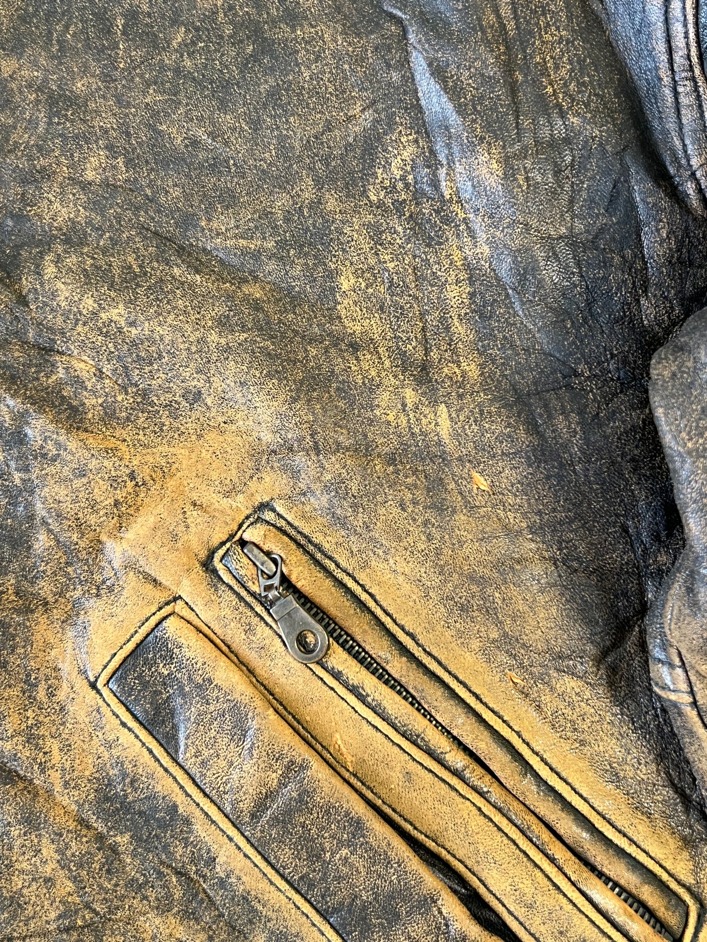 ZSuper Premium Rare Vintage Original Leather Jacket (L/XL)
