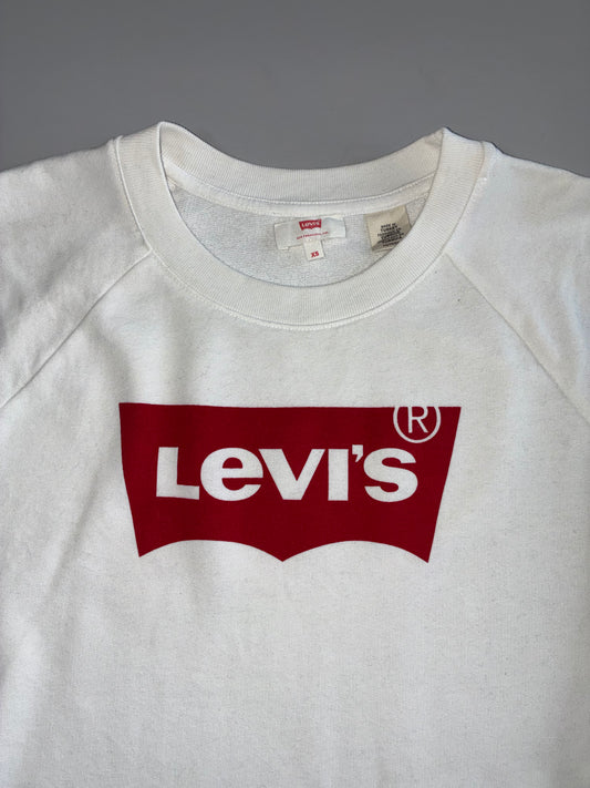 Levi's | Batwing Logo Crewneck | White | Size S