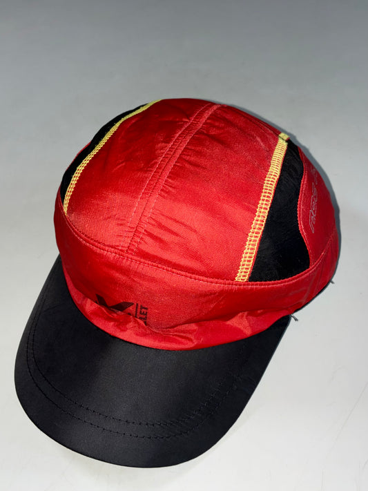 Millet Red & Black Nylon 5-Panel Camp Cap – Mountain by Experience (Adjustable)