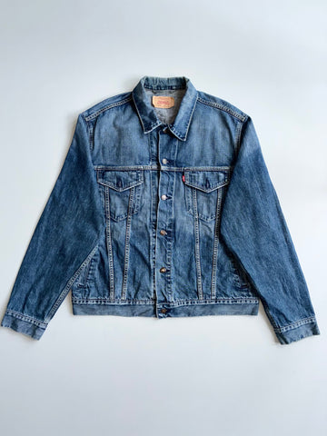 Levi's 70550 Medium Wash Denim Trucker Jacket (XL)