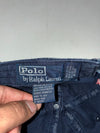Polo Ralph Lauren Black Classic Pony Dad Cap – Red Embroidered Logo, Brass Buckle (Adjustable)