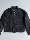 Vintage 90s Harley-Davidson Genuine Leather Studded Biker Jacket  Pyramid Studs, Belted Waist (L)